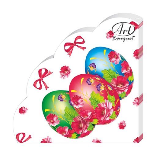 салфетки круглые 3-сл d-32 Rondo Праздничная/12