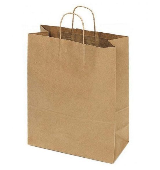 сумка бум. крафт 35х26х14 с круч. ручками