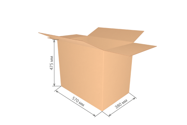 гофроящик 570х380х475 Т23С ИНД *