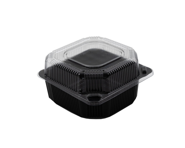 контейнер УЮ К-13 В с крышкой ПЭТ размер 125*125*80 мм двухцветный