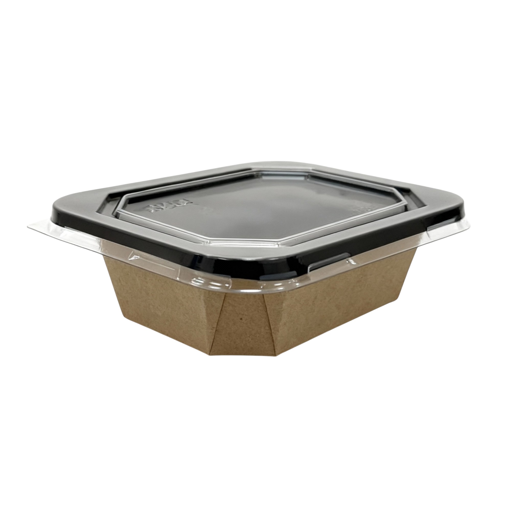 Контейнер OSQ OCTOBOX 400 мл Black Wood, черный, 162×127×45 мм, с плоской крышкой RPET от производителя в Кирове