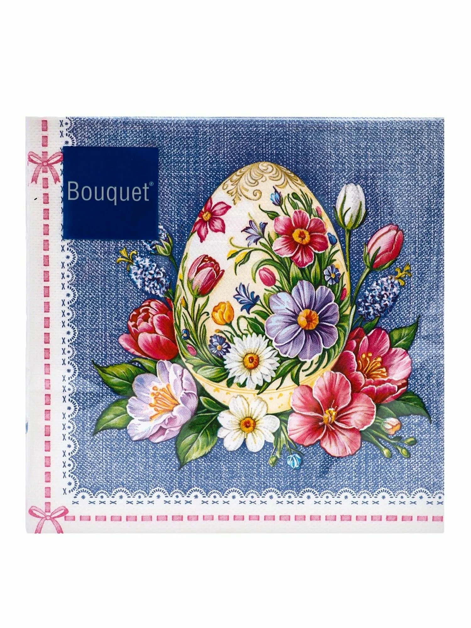 Бумажные салфетки Bouquet «Пасхальное яйцо», 3 слоя, 33×33 см, 20 шт. от производителя в Кирове