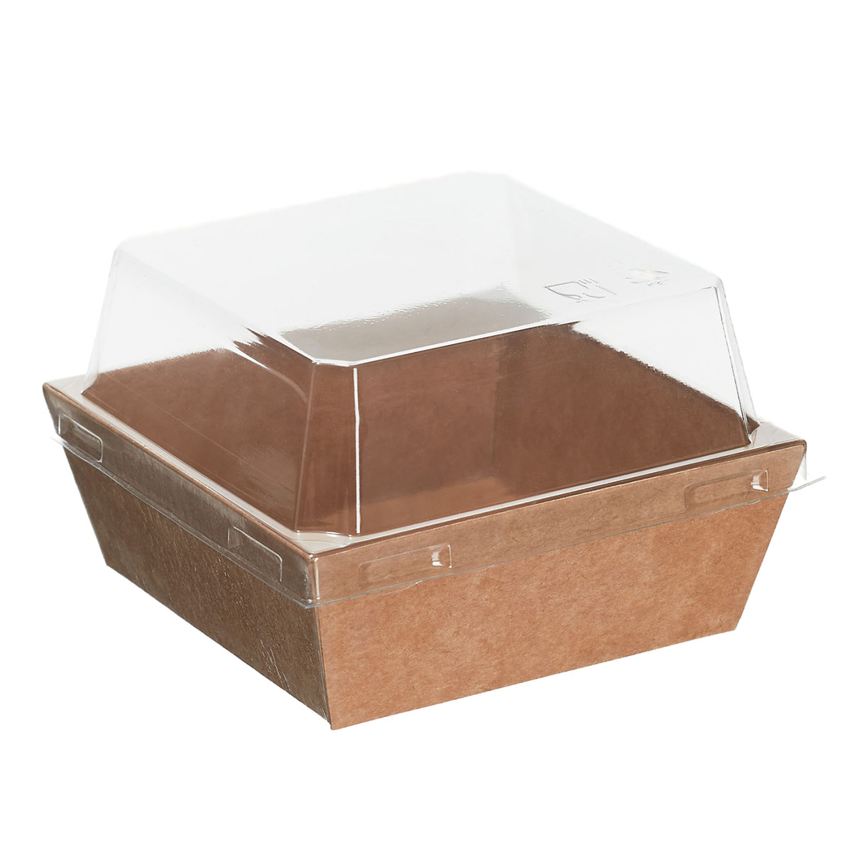 Контейнер для десертов Ant Box Kraft 250 мл, 80×80×68 мм, с купольной крышкой, 1000 шт. от производителя в Кирове