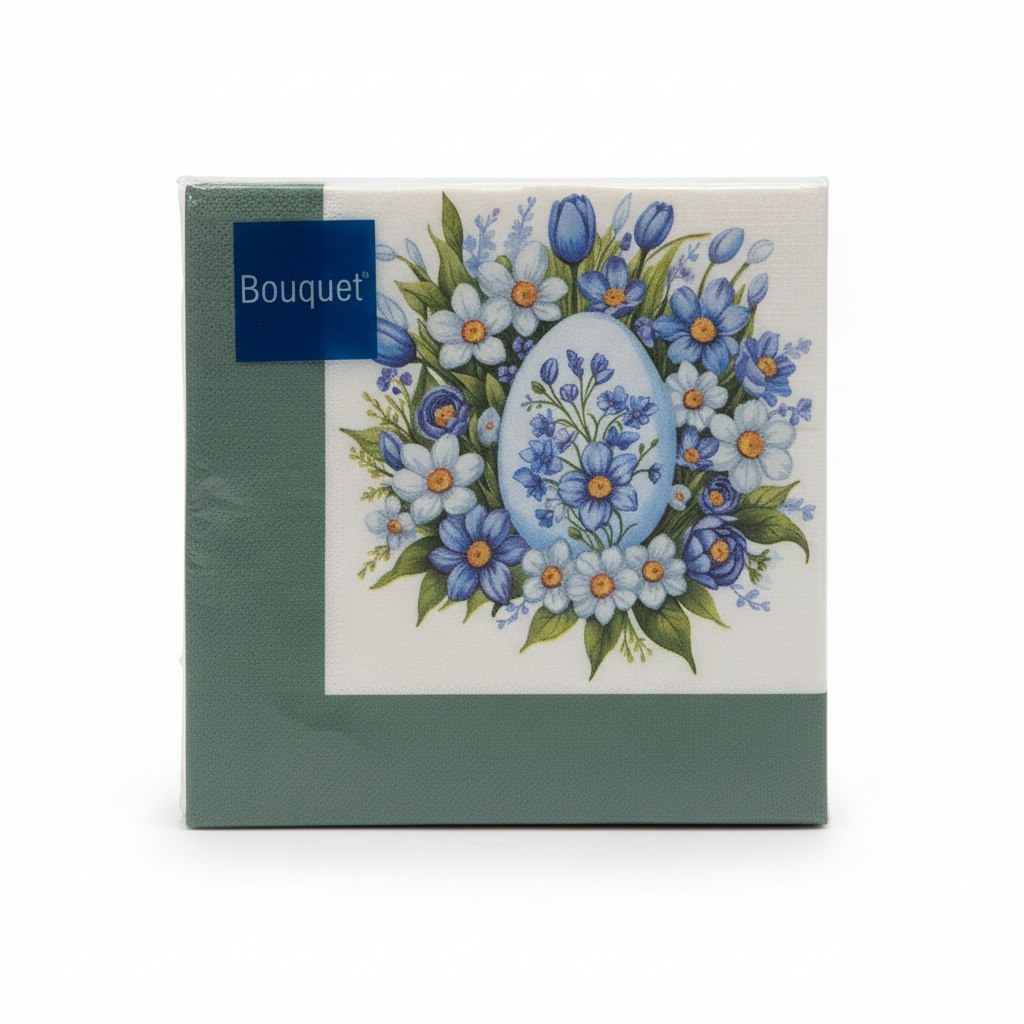 Салфетки Bouquet «Пасхальная открытка. Яйцо», бумажные, 3 слоя, 33×33 см, 20 шт. от производителя в Кирове