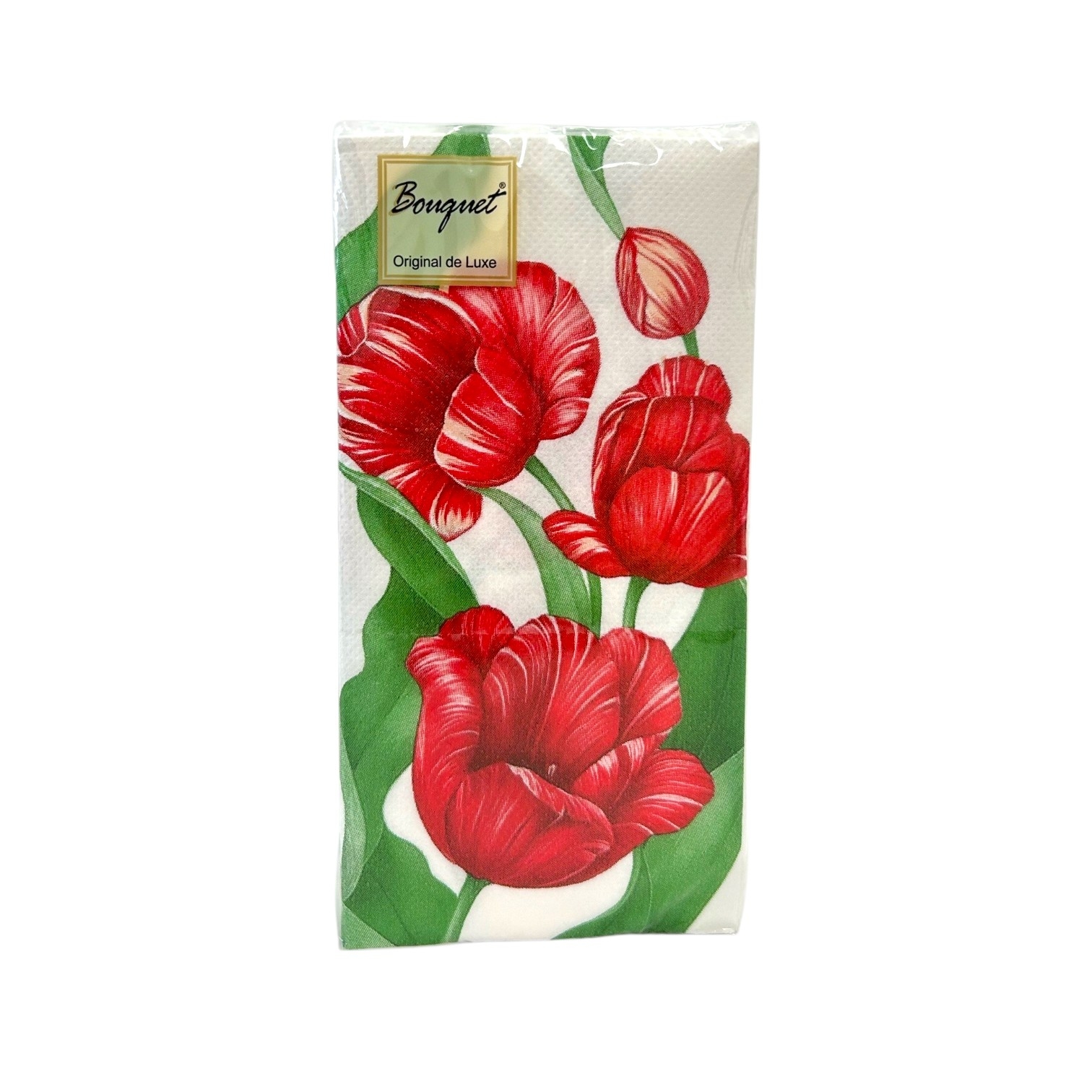 Салфетки Bouquet Original de Luxe «Красные тюльпаны», 2 слоя, 33×33 см, 20 шт. от производителя в Кирове