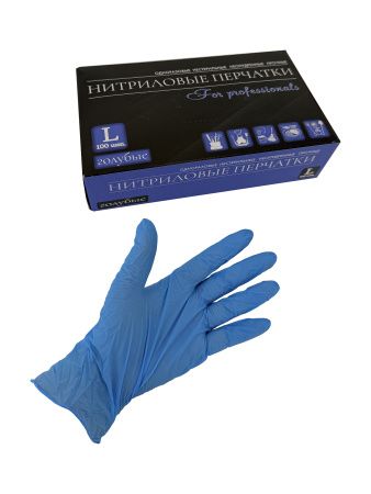 перчатки нитриловые  для профессионалов М 50пар
