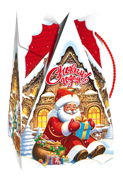 коробка 1,3 кг Терем Деда Мороза (хром-эрзац)