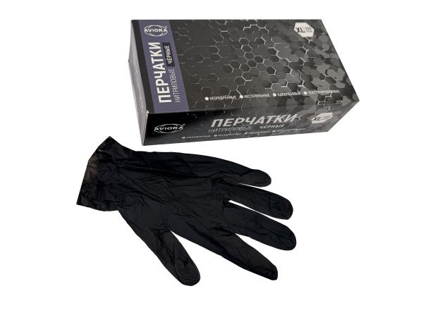 перчатки нитриловые ЧЕРНЫЕ  XL  50пар