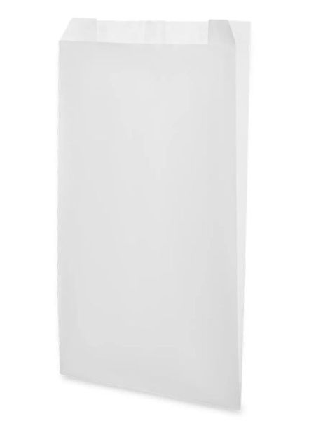 пакет бумажный с V-обр. дном 21х14х6 белый *