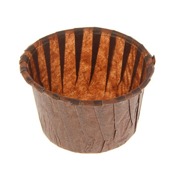 форма бум. Маффин 50х40 коричневая/100 *
