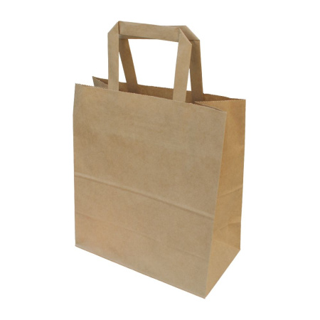 сумка бум. крафт 45х35х15 с плоск. ручками