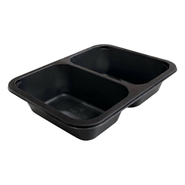 лоток под запайку 187х137х45 черный 2-х секц. 50/50 УЮ/480 *