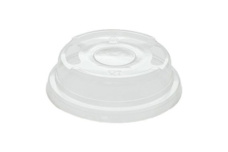 крышка ПЛОСКАЯ ПЛЮС д/стакана РЕТ Veggo с отверстием d=95/100