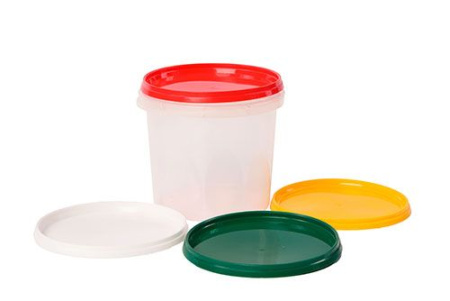 банка 0,8л прозр. желтая крышка d=130/260 БСВ