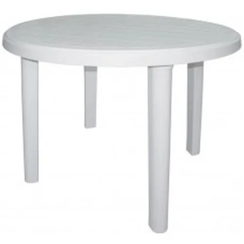 стол пластиковый  белый 88х72 круглый