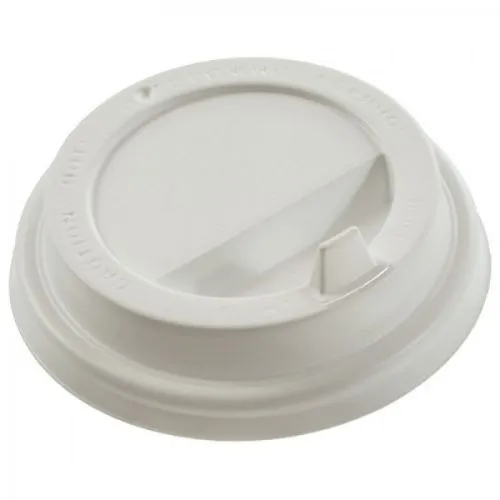 крышка д/стакана 300,400мл d=90мм белая с питейником/100 *