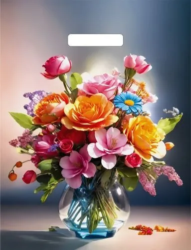 пакеты выр.31х40 Цветочный коктейль