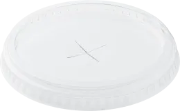 крышка ПЛОСКАЯ д/стакана РЕТ УЮ с отверстием d=95/50